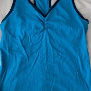Women's tank with built in bra